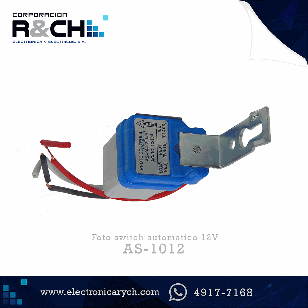 AS-1012 Foto Switch Automatico 12V
