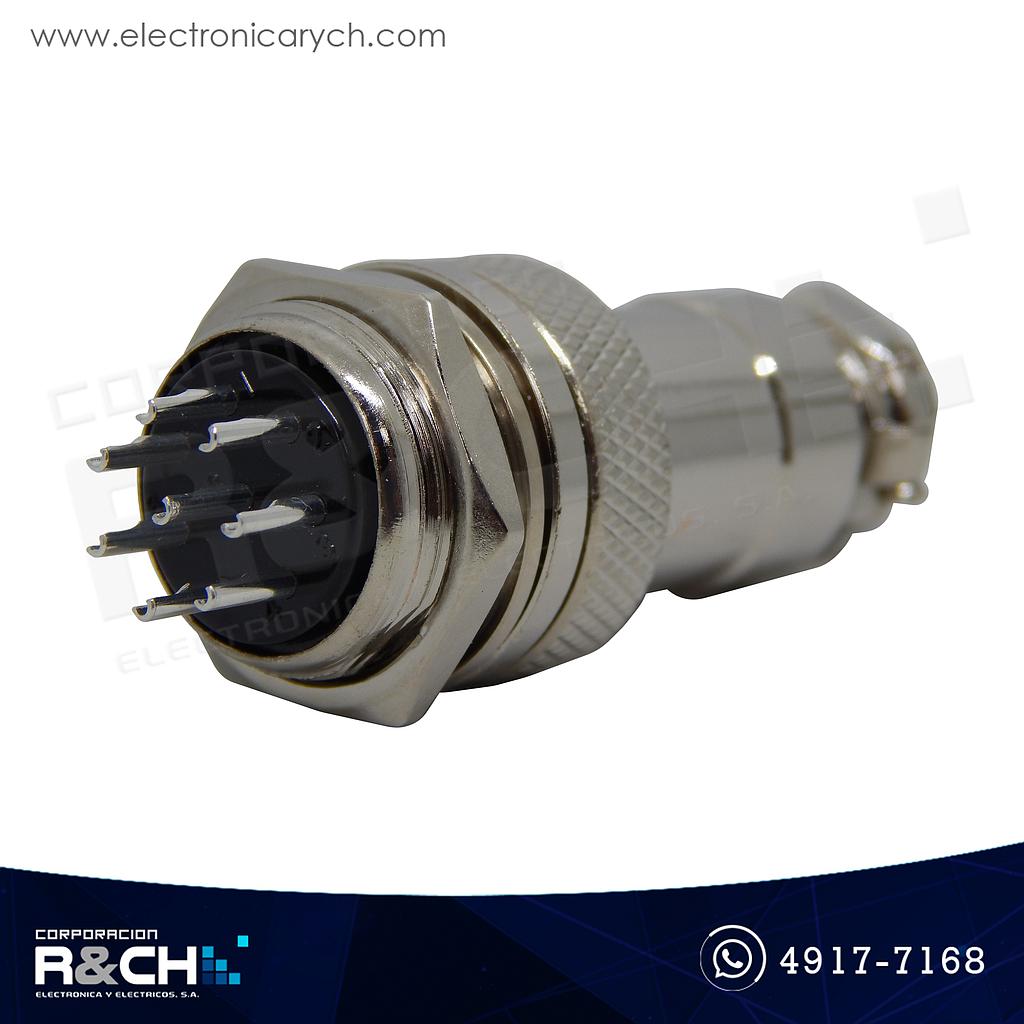 CN-GX20-8 Conector GX20 8 Pin Macho y Hembra