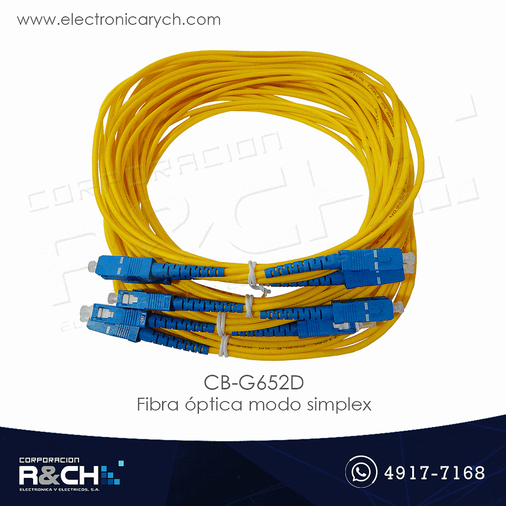 CB-G652D Fibra Óptica modo simplex