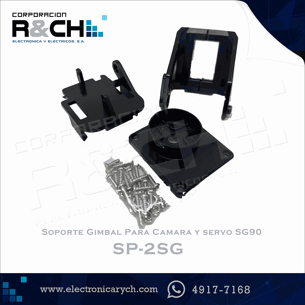 SP-2SG Soporte Gimbal Para Camara y servo SG90
