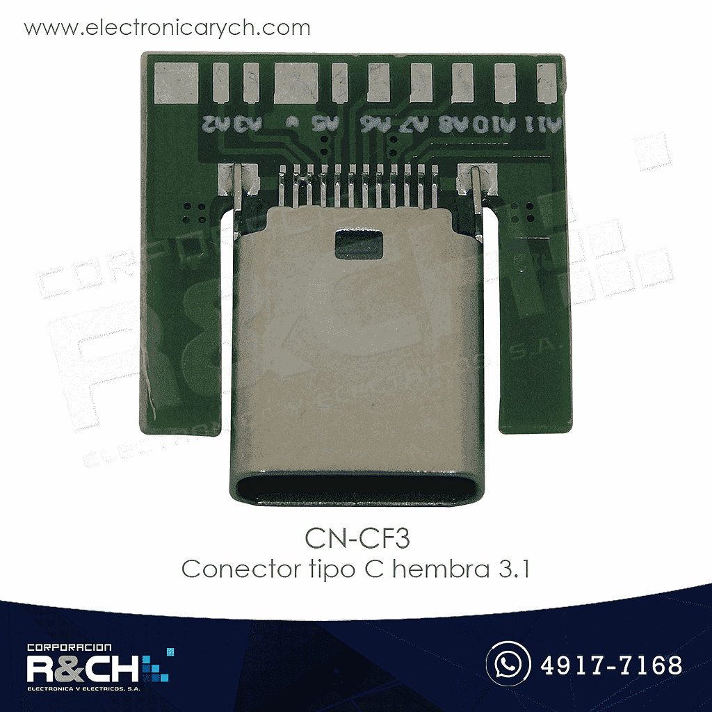 CN-CF3 Conector tipo C hembra 3.1