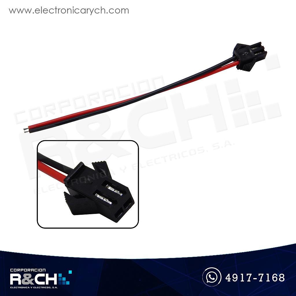CN-JST210 Conector JST con cable F-M par, negro 2 pin 10cm