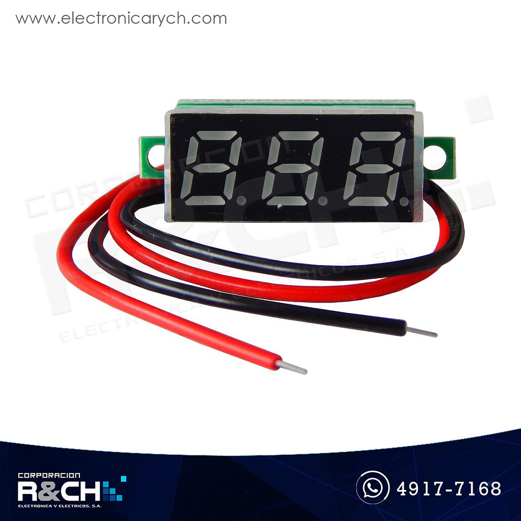 MD-DP28 Voltímetro 0.28&quot; 2.5-30V dos lineas tipo display rojo