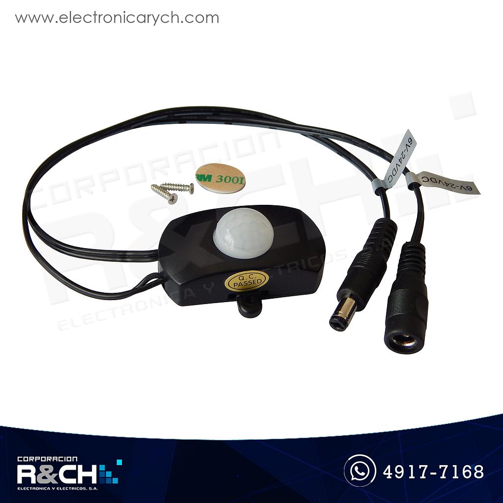 MD-PIR23 Modulo sensor de movimiento 12-24V con cables plug