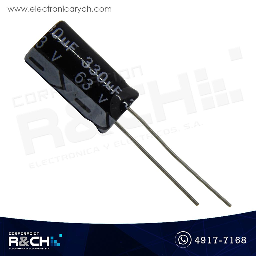FE-330U/63 Filtro electrolítico 330uF 63V