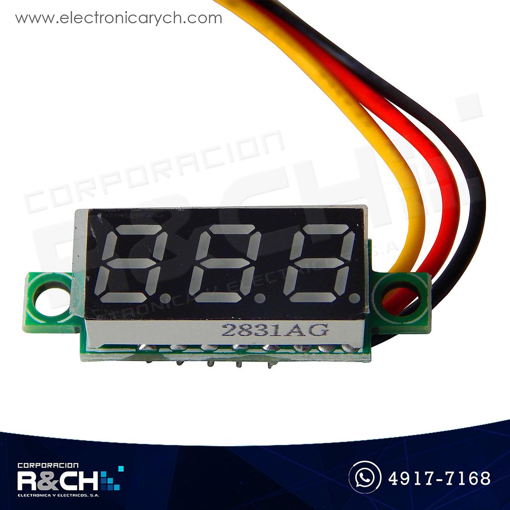 MD-DP28G Voltímetro 0.28&quot; 2.5-30V dos lineas tipo display Verde