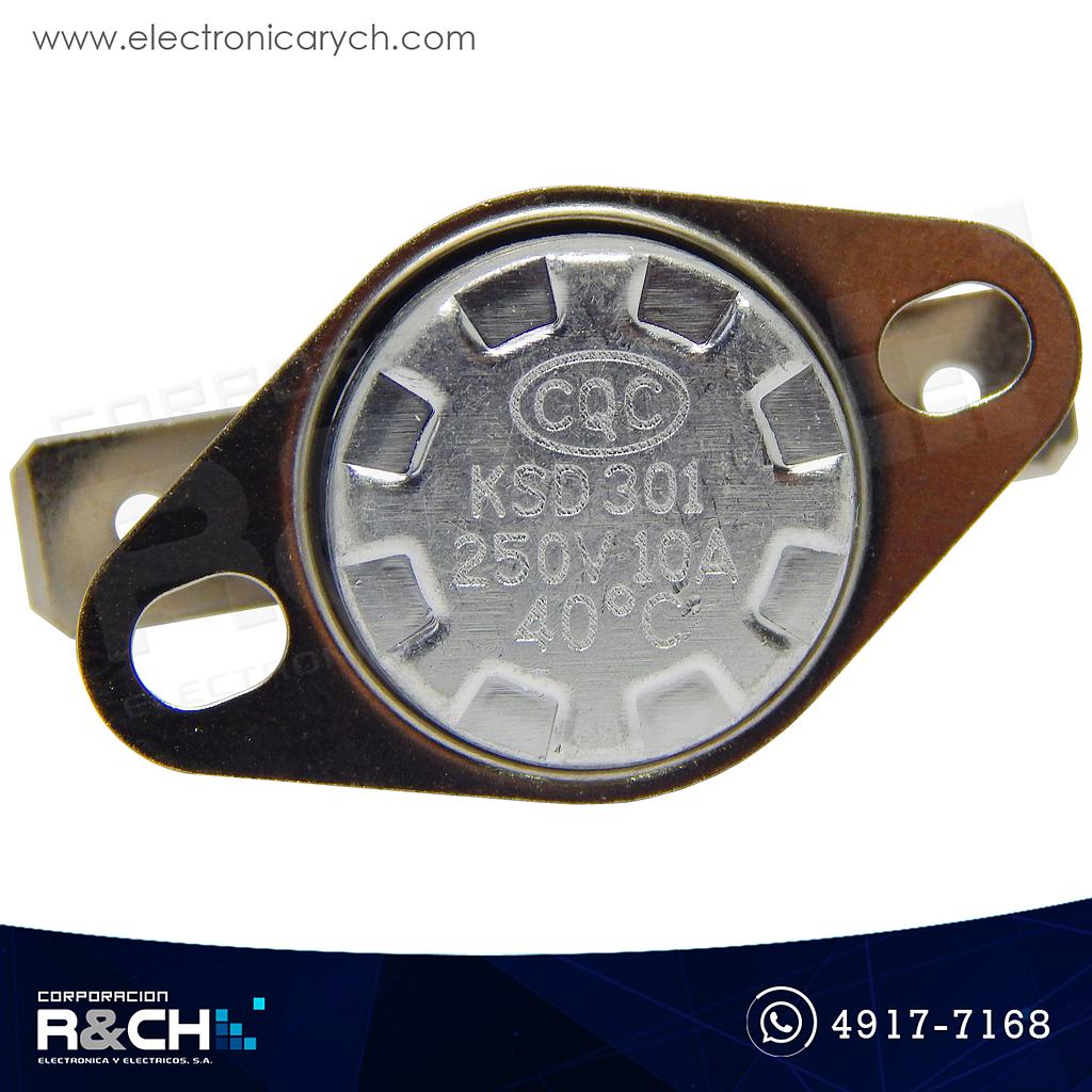 SW-30140 Switch Termostato 10A 250V 40º NC KSD301