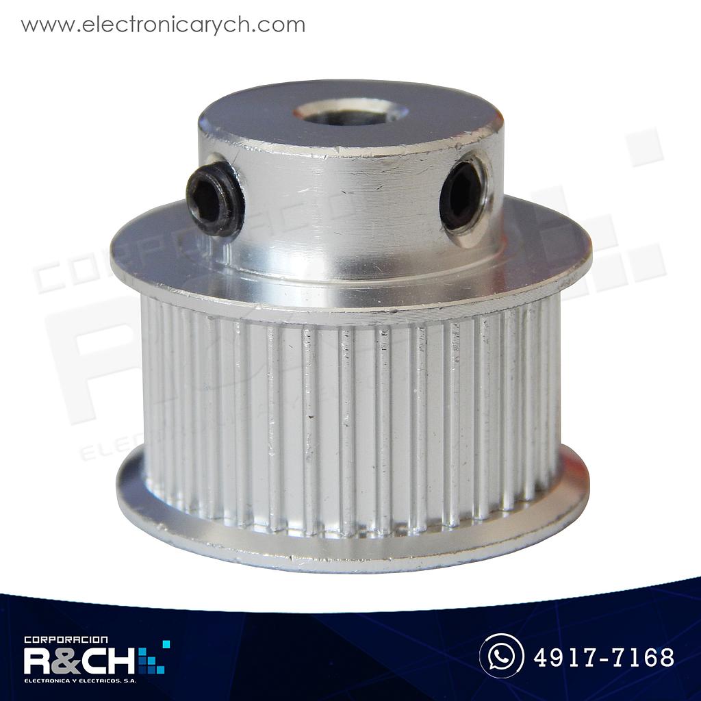 PL-3615 Polea GT2 dentada 36 dientes para faja 10mm diametro eje 5mm