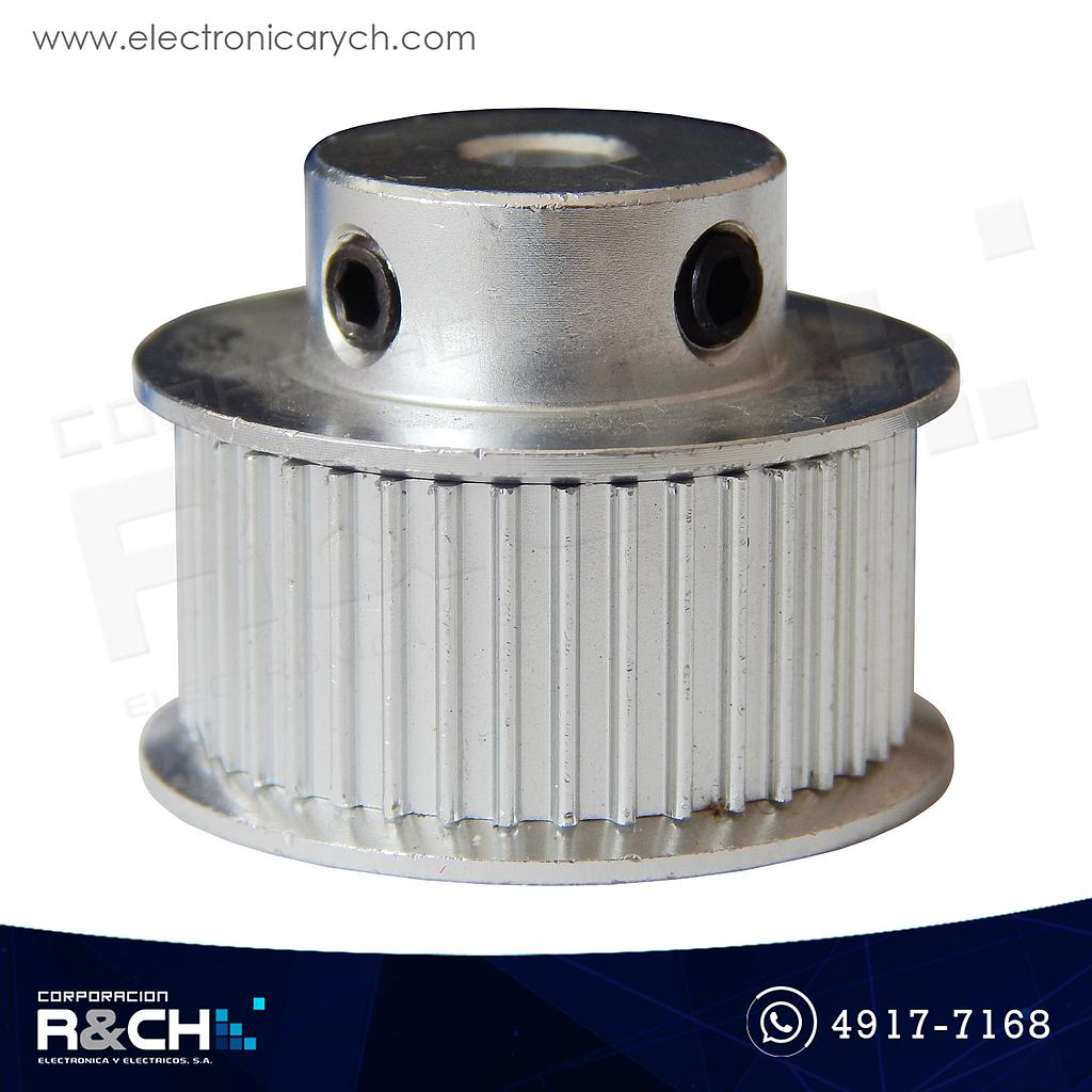 PL-4015 Polea GT2 dentada 40 dientes para faja 10mm diámetro eje 5mm