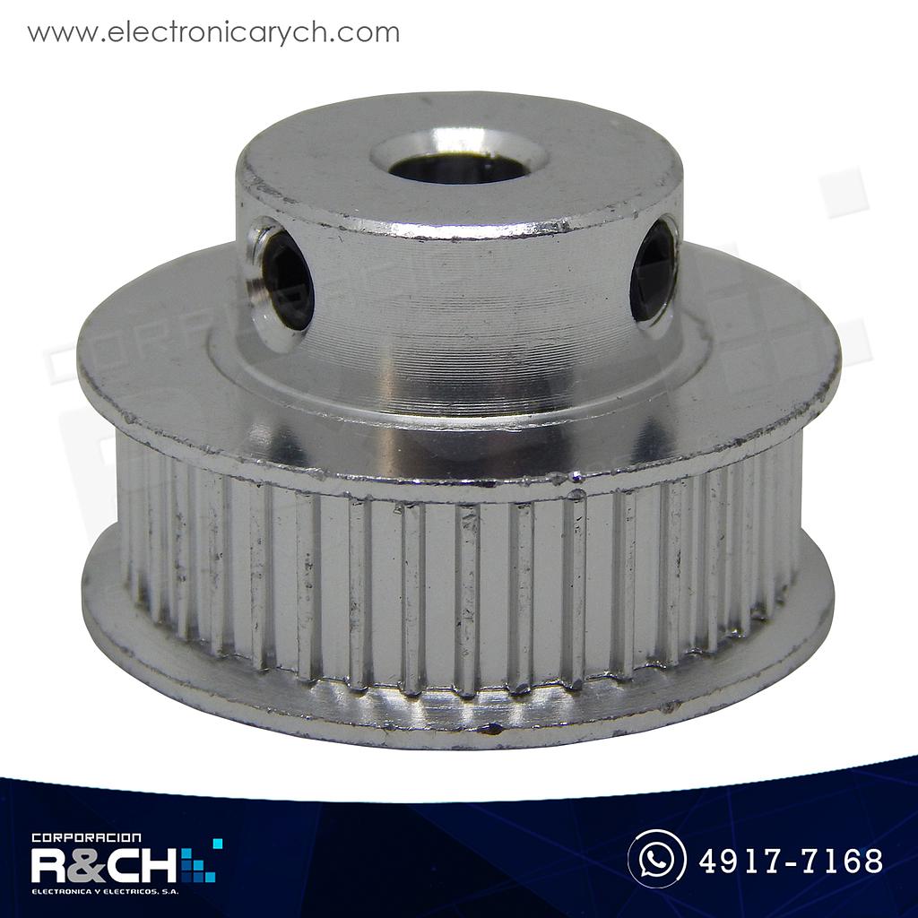 PL-4065 Polea GT2 dentada 40 dientes para faja 6mm diámetro eje 5mm