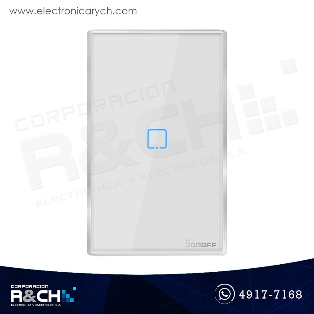 SW-T0US1C Switch Inteligente touch Sencillo para empotrar wi-fi Sonoff