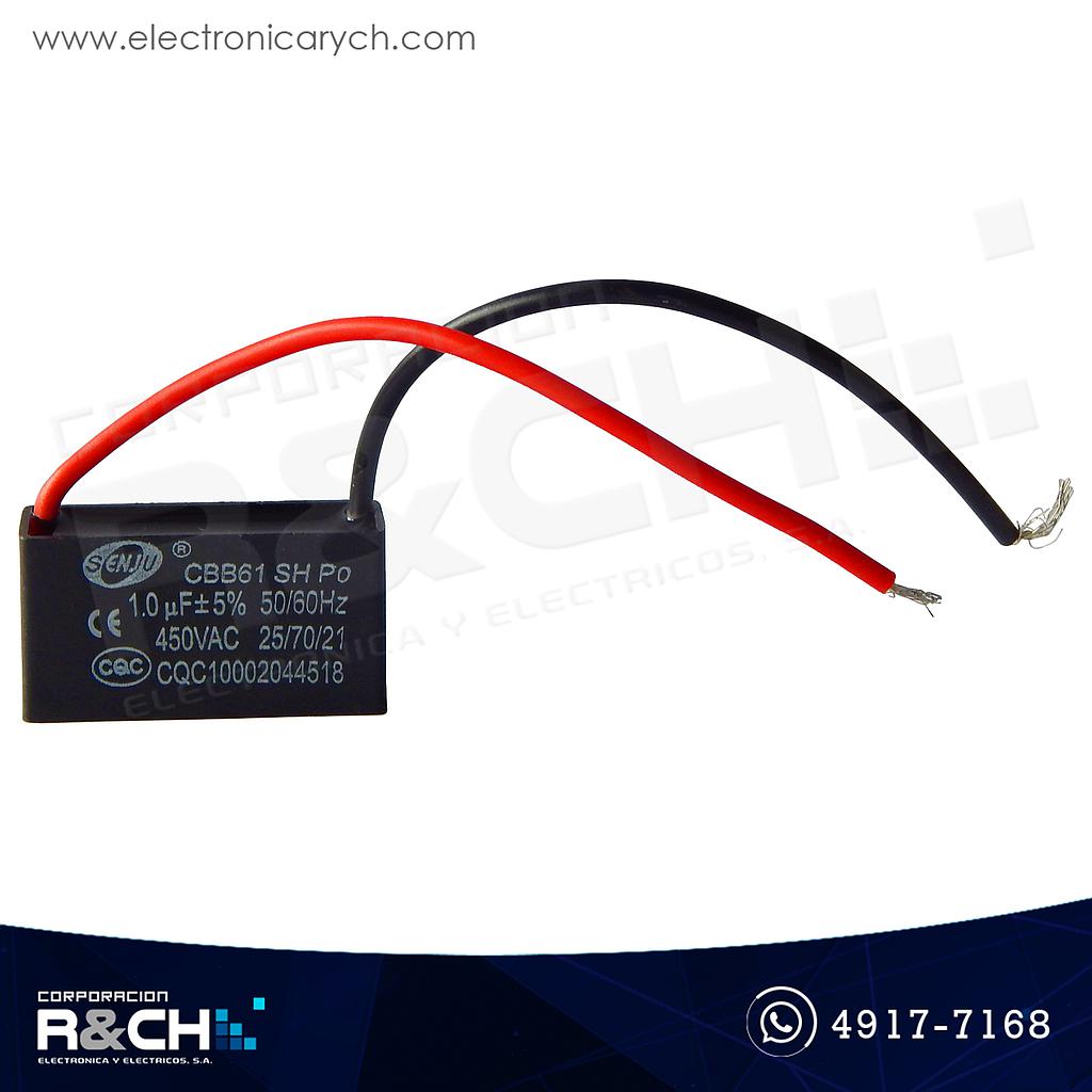CBB61-1UF Capacitor 1uF 450V AC Para Ventilador