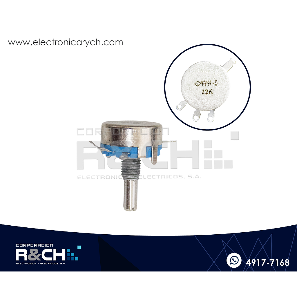 PT-22KH5 Potenciometro 22K ohm WH5-1A