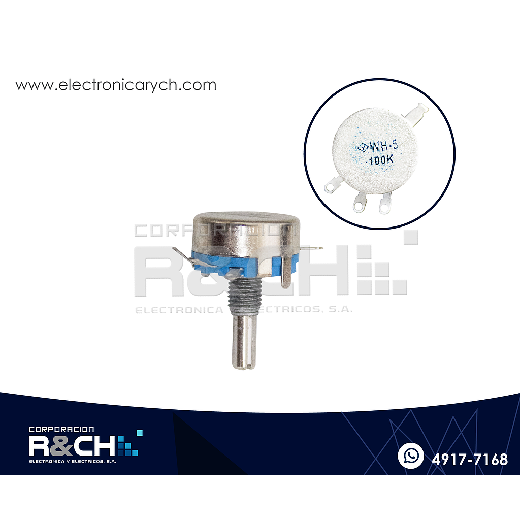 PT-100KH5 Potenciometro 100K ohm WH5-1A