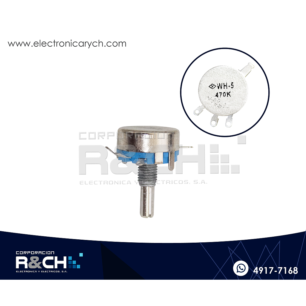 PT-470KH5 Potenciometro 470K ohm WH5-1A