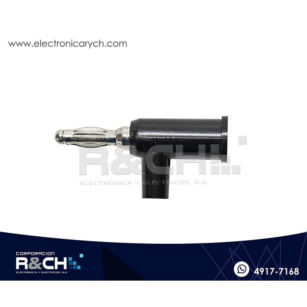 PL-348B Plug Banana Tipo Pistola Apilable Negra Unidad