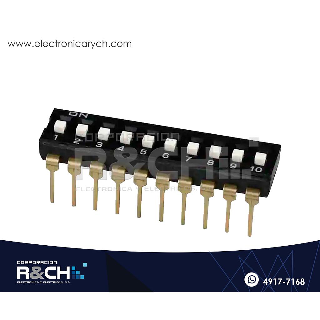 SW-DIP10I Switch DIP 10 Posiciones Tipo Integrado