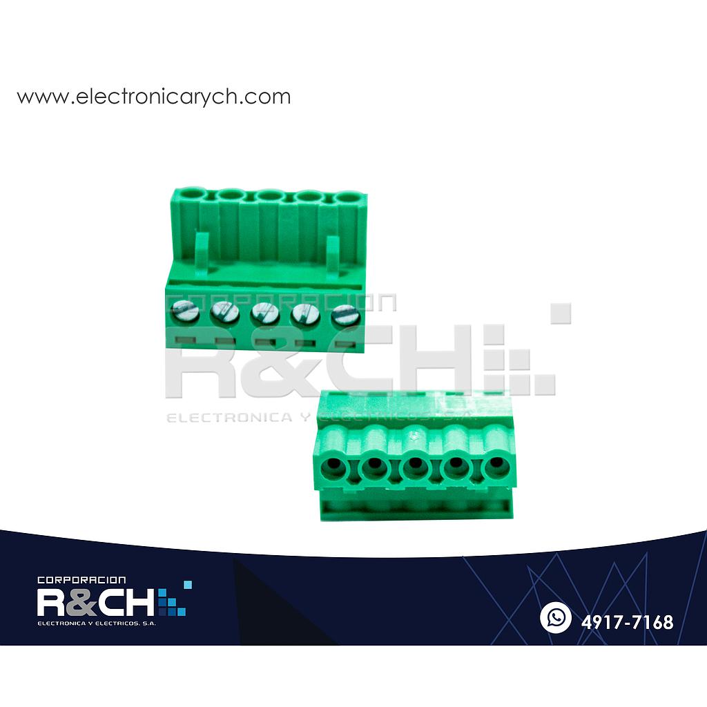 TN-5P5JR Jack para Terminal block 5P 5.00m Recto