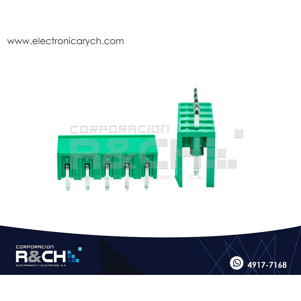TN-5P5JA Jack para Terminal block 5P 5.00m Angular