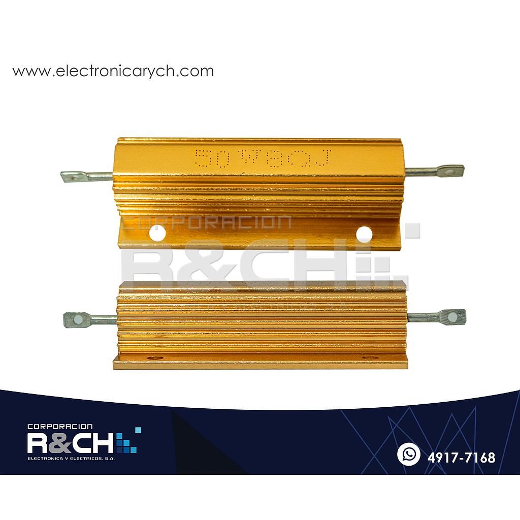 RX-8/50 Resistencia 8 ohm 50W Aluminio