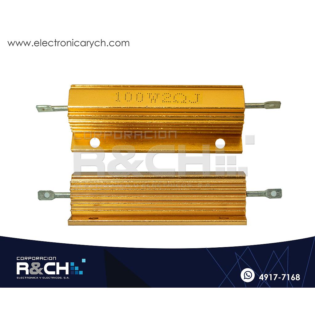 RX-2/100 Resistencia 2 ohm 100W Aluminio