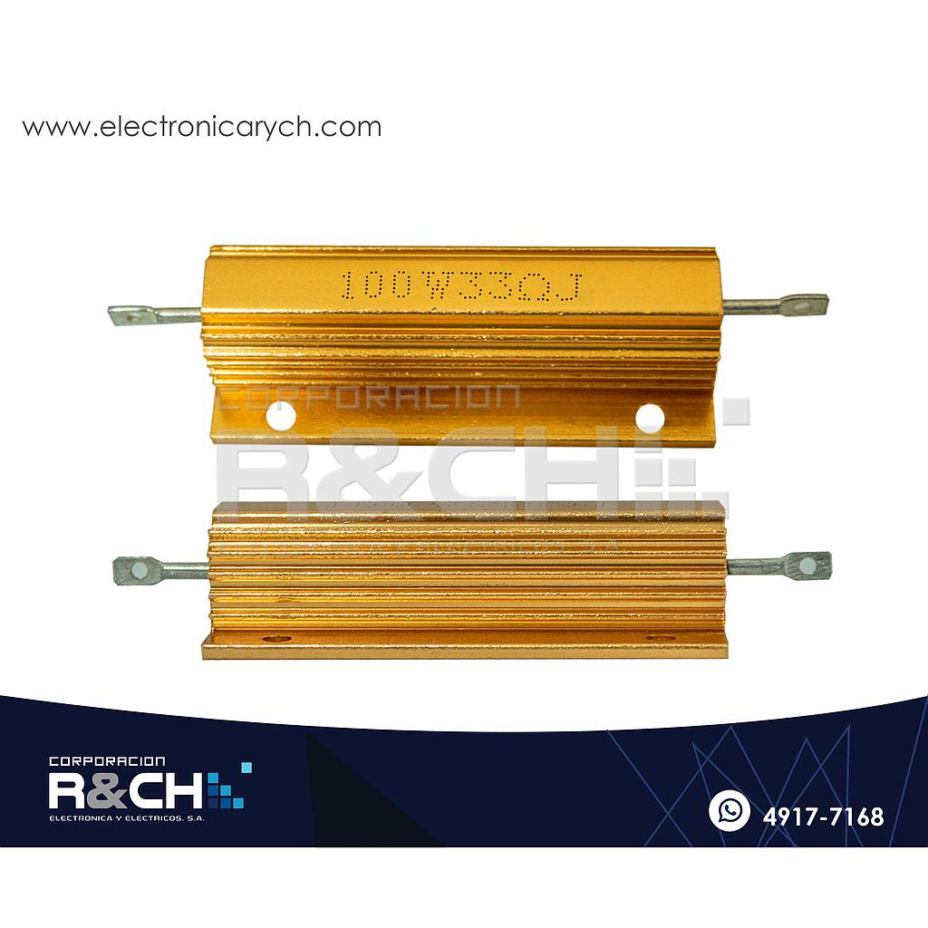 RX-33/100 Resistencia 33 ohm 100W Aluminio