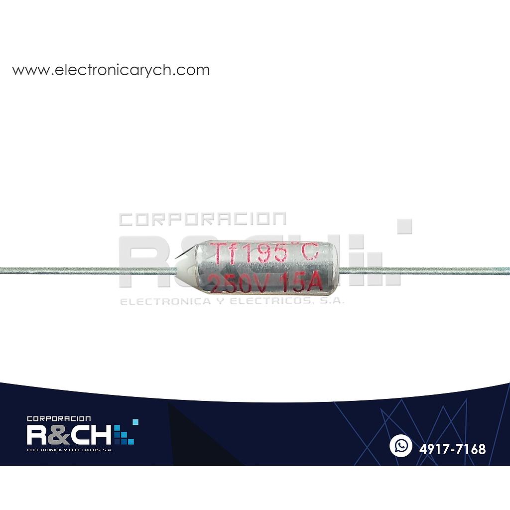 FT-195F Fusible Termico 195ºC 250V 15A