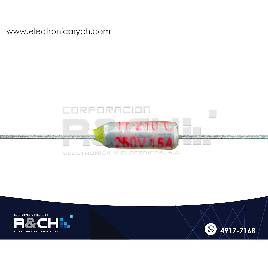 FT-210F Fusible Termico 210ºC 250V 15A