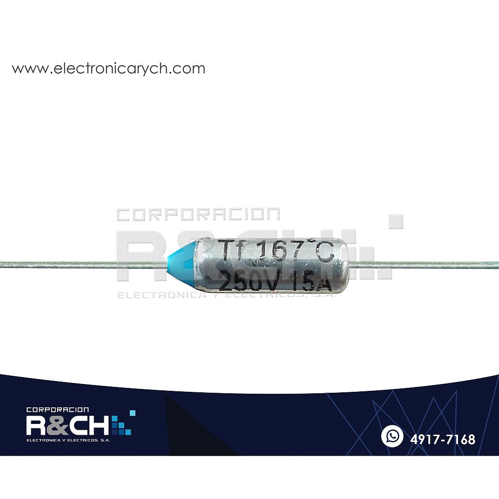 FT-167F Fusible Termico 167ºC 250V 15A