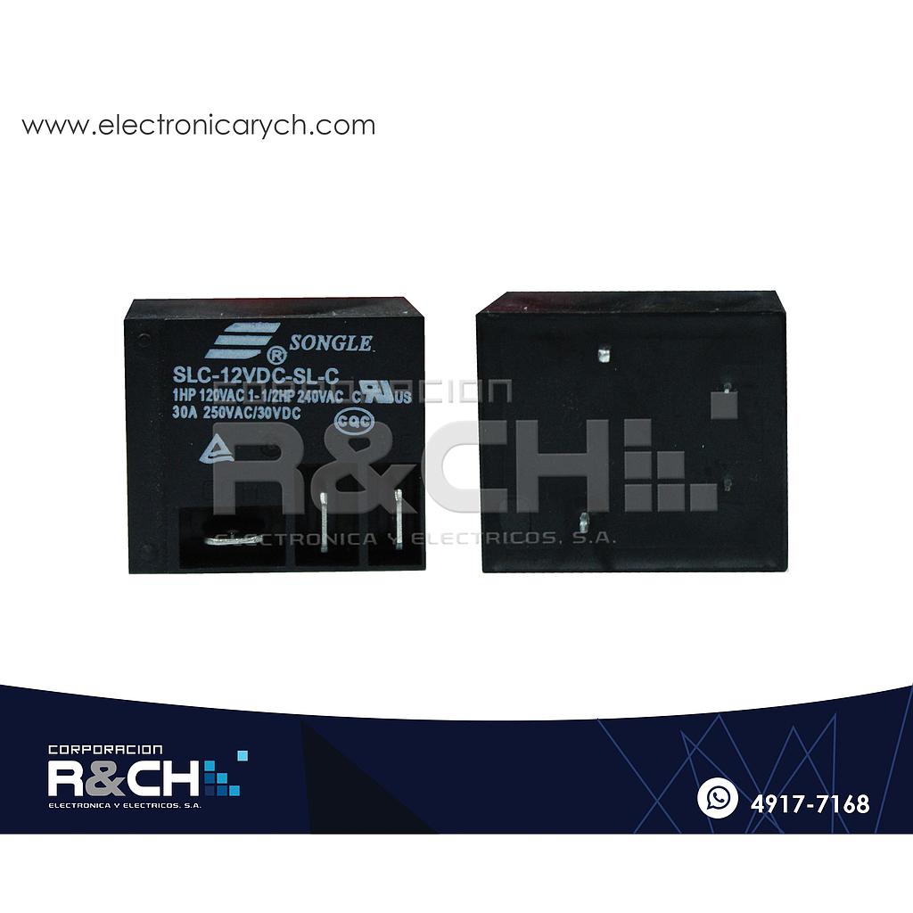 RL-SLC125P Relay 1 Polo 2 Tiros 12V  30A