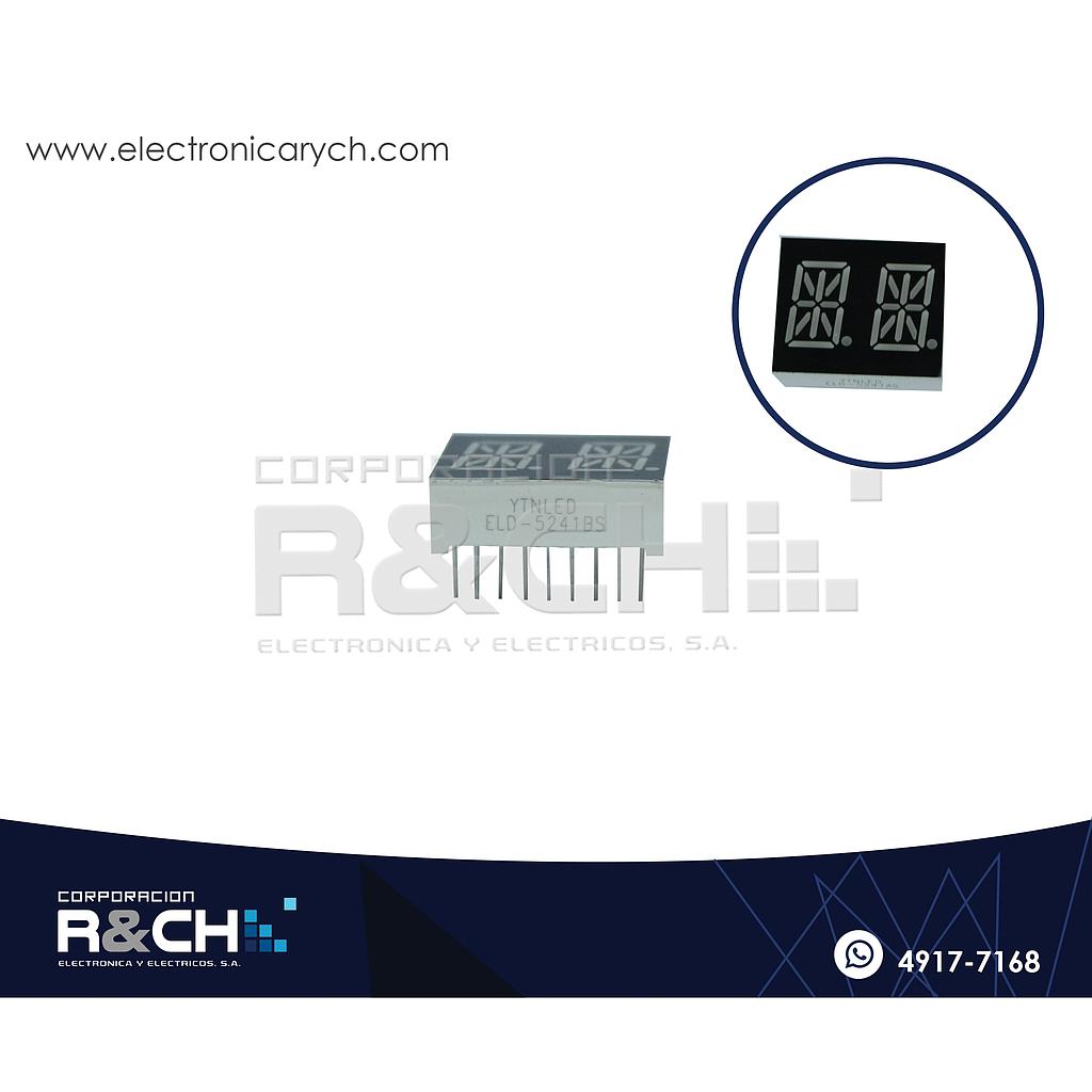 DP-5241BS Display Alfanumerico Anodo comun Rojo 0.54&quot;