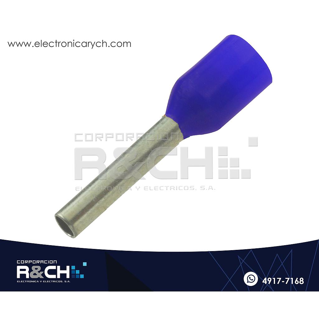TN-F17B Terminal Tipo Pin 1.7mm Azul