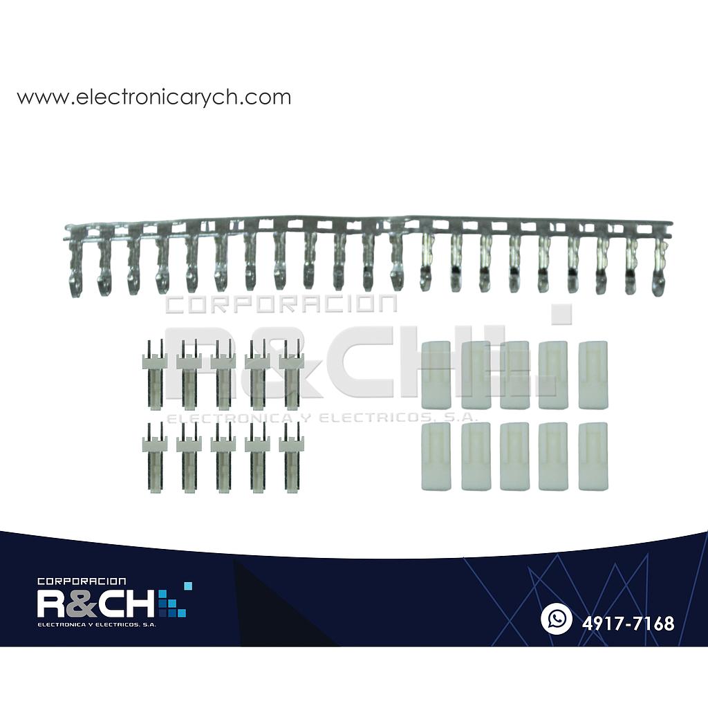 SX-KF-2 Set de Conectores 2 Pin 2.54mm Macho+Hembra