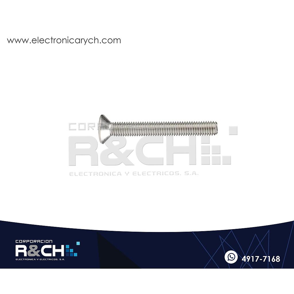TOR-P335 Tornillo M3x35mm Cabeza Plana
