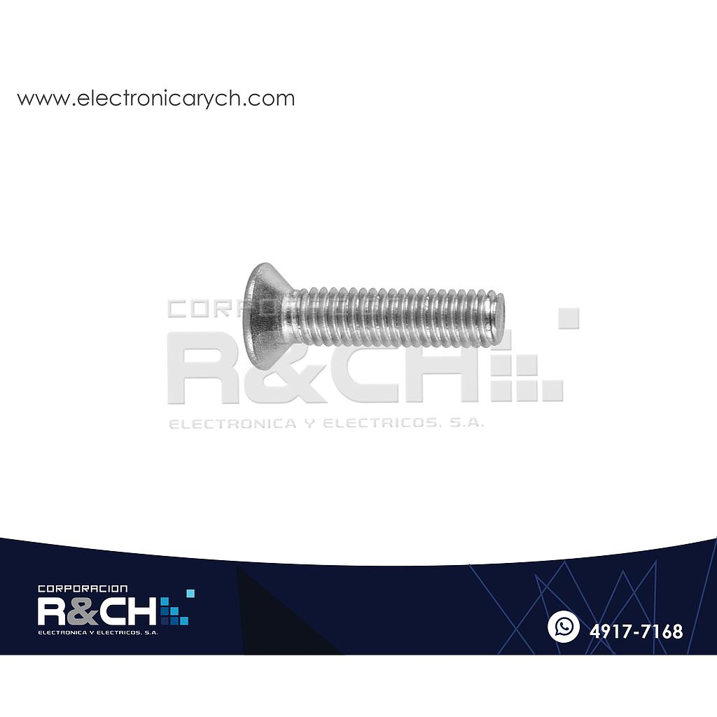 TOR-P312 Tornillo M3x12mm Cabeza Plana