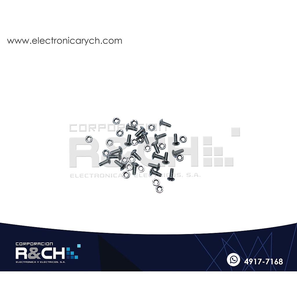 SX-RT308 Set de Tornillo M3x8mm con Tuerca