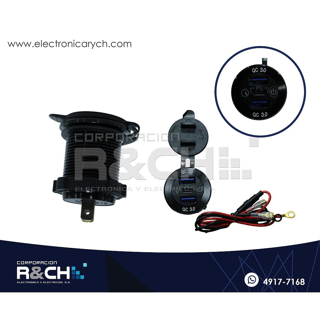 MD-125UC Modulo de Carga USB y Tipo C 5VDC