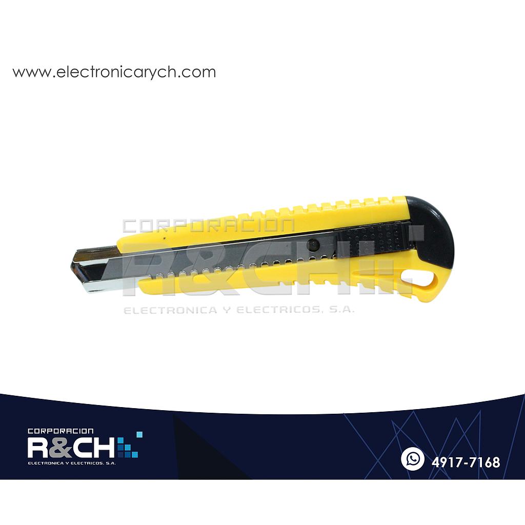 22396 Cuchilla Amarilla Plastica 18mm con alma Metalica