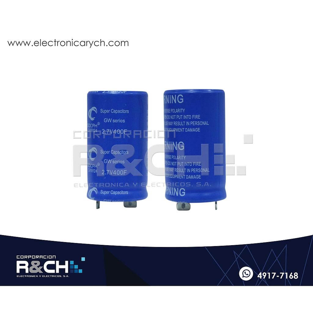 FE-400F2/27 Super Capacitor 400F 2.7V 2 pin