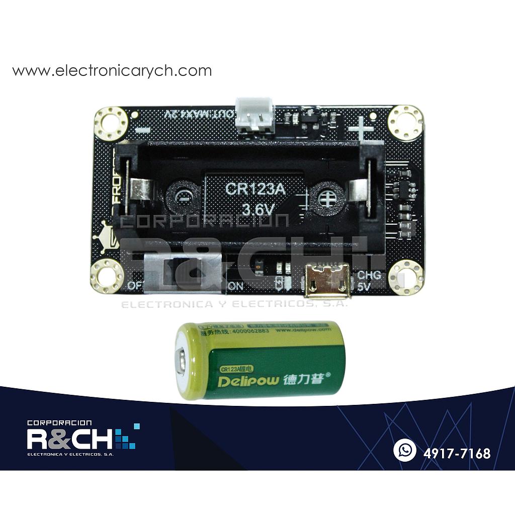 MD-F0611 Modulo para CR123A 3.6V Recargable Lithium Para Proyectos Independientes