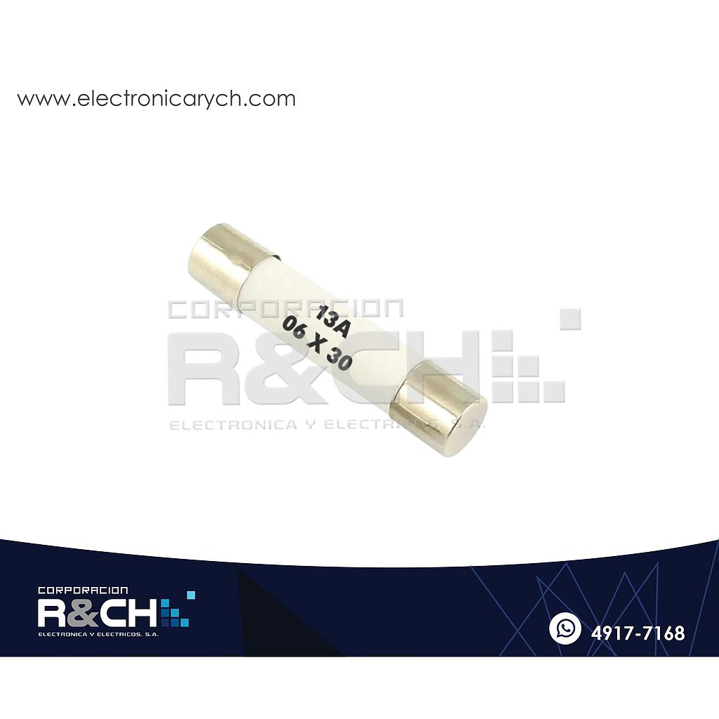 FA-13AC Fusible Americano 13A Ceramico 6x30mm