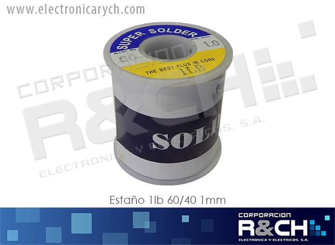 ES-1LB1 estaño 1lb 60/40 1mm