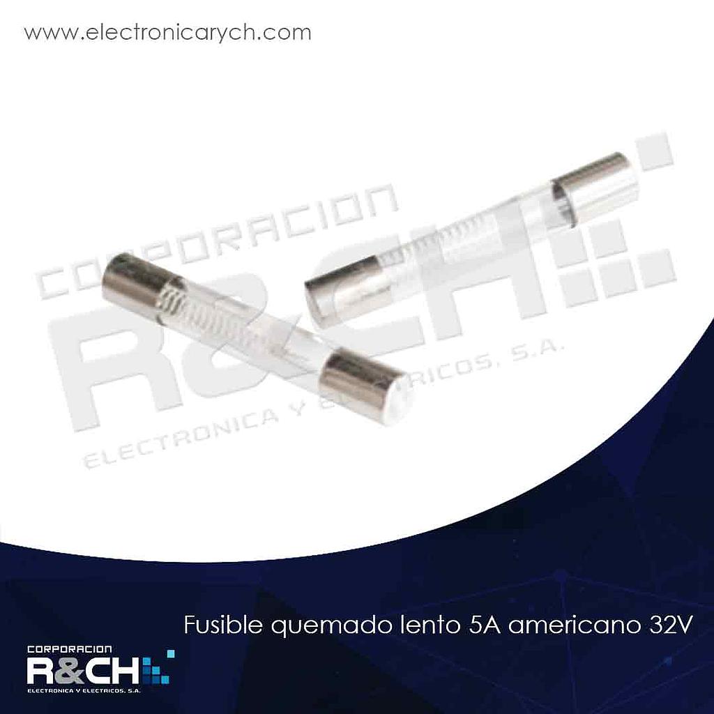 FSQL-5AA32 fusible quemado lento 5A americano 32V