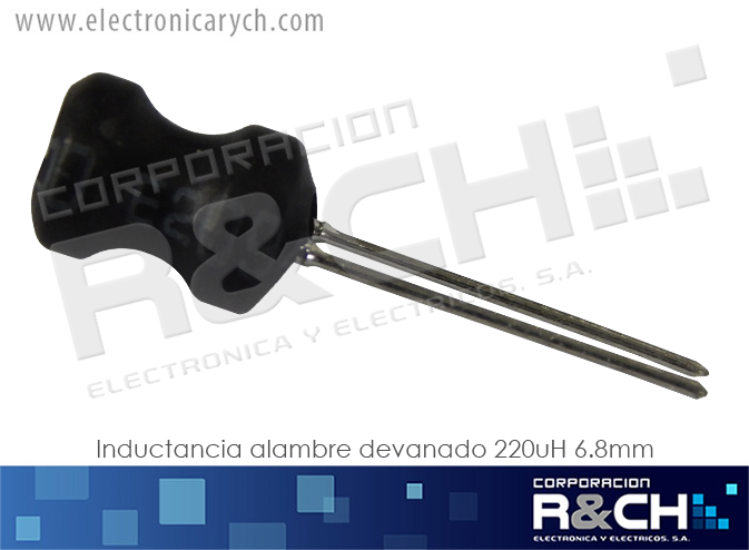ID-D220U inductancia alambre devanado 220uH 6.8mm