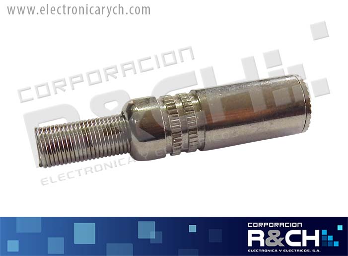 JC-2101 jack stereo 2.5mm p/exten. metal c/cola