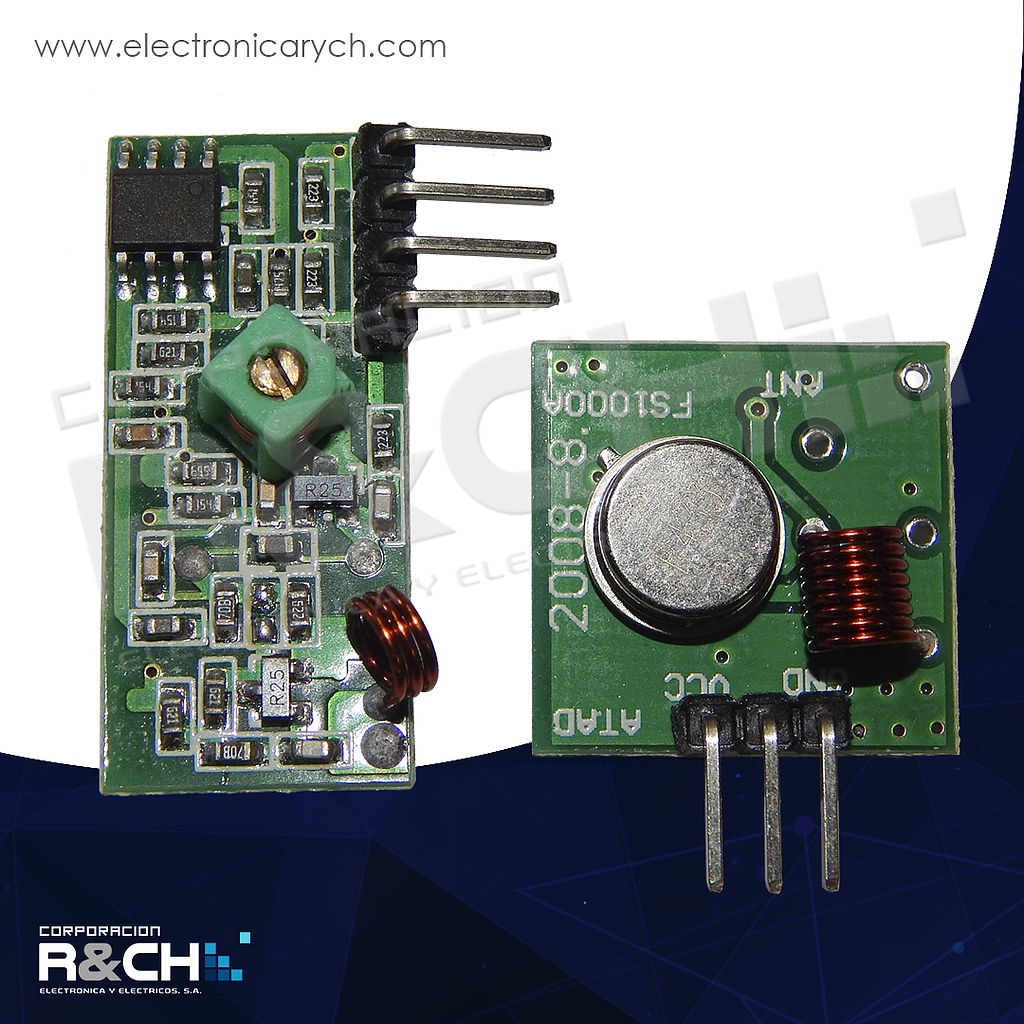 MD-RF433 módulo RF ASK 433Hnz V(3-12)