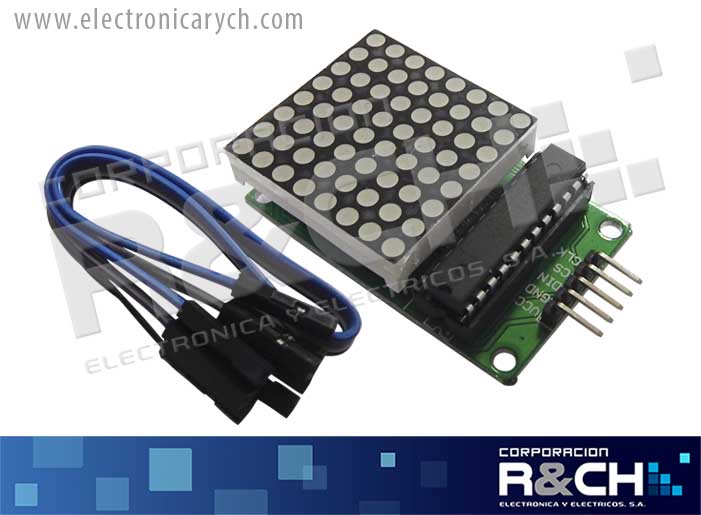 MD-M388 modulo matriz de LEDs 3.2x3.2cm 8*8+MAX7219 catodo comun