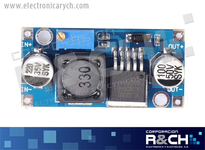 MD-XL6009 modulo regulador DC-DC 4A max Vi=3-35, Vo=6-45 ajustable boost step up