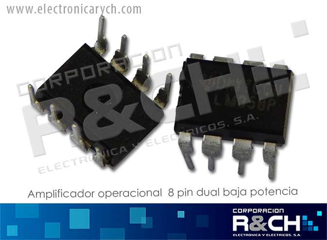 NTE928M Op Amp 8 Pin Dual Baja Potencia LM358N
