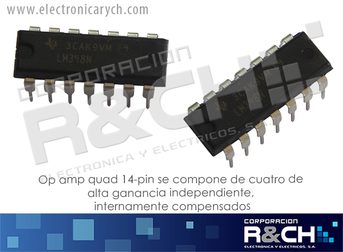 NTE948 op amp quad 14-pin (LM348N)